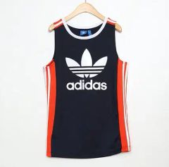 adidas 80年代前半 タンクトップ 両面プリント - メルカリ