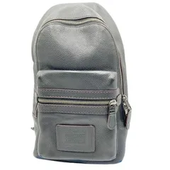 COACH コーチ ボディバッグ 32239 ダークブラウン系 レザー メンズ ショルダーバッグ 美品