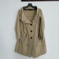 Vivienne Westwood ヴィヴィアン・ウエストウッド アシメントリー ベージュ コットン コートのサムネイル