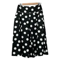 TO BE CHIC(トゥービーシック) ロングスカート サイズ40 M レディース美品  - 黒×白 ドット柄のサムネイル
