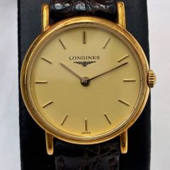 ロンジンLONGINES14K金無垢Cal.9L手巻スモセコ角型米国公式確認済み 