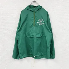 アノラックパーカー/ナイロンジャケット　緑　グリーン　古着