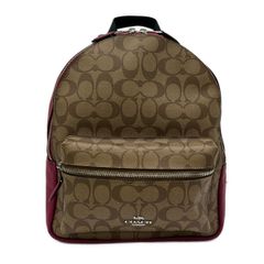COACH リュック F30550 チャーリー ミディアム キャメル 美品 - メルカリ