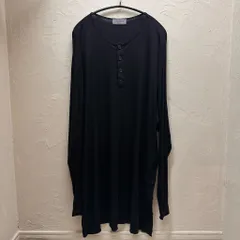 Yohji Yamamoto Pour HOMME ヨウジヤマモトプールオム  紐叩きつけヘンリー半袖 カットソー HS-T23-076 ブラック Size:3【代官山B05】のサムネイル