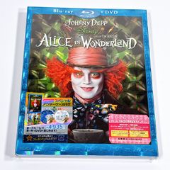 신품 앨리스 인 원더랜드 첫회 한정 아우터 케이스 첨부 블루레이+DVD 2장조 조니·뎁 디즈니 영화 서양화 판타지 BD VWBS1115 4959241711151 ALICE IN WONDERLAND