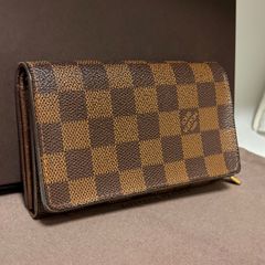 ルイヴィトン ダミエ トレゾール 二つ折り財布 ブラウン コンパクト 新型 ルイヴィトン ダミエ トレゾール 二つ折り 財布 コンパクト