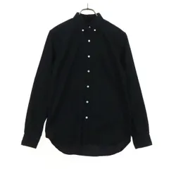 ROSSO ロッソ コットン 長袖 ボタンダウンシャツ S ブラック アーバンリサーチ メンズ 古着のサムネイル