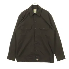美品 Dickies ディッキーズ 長袖 シャツジャケット S ブラウン メンズ 古着のサムネイル