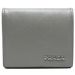 【中古Ａ】プラダ　PRADA　サフィアーノ　　コインケース　２ＭＭ９３５　グレー/ブラウンのサムネイル
