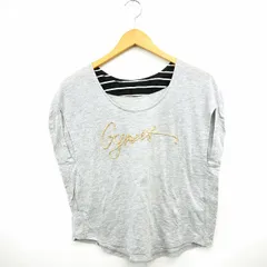 アバハウス ドゥヴィネット abahouse devinette Tシャツ カットソー 英字 丸首 フレンチスリーブ グレー /MT5のサムネイル