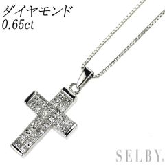 Pt900/ Pt850 ダイヤモンド ペンダントネックレス 0.65ct ミステリー