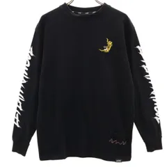 LEFLAH レフラー 長袖 Tシャツ M ブラック ロンT メンズ 古着のサムネイル