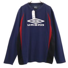 新品タグ付】アンブロ 長袖 トレーニングシャツ L ゴールド×レッド 