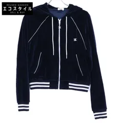 CELINE　セリーヌ　【国内正規】2Y99A748Q トリオンフ ジップアップ ベロア パーカー　XSのサムネイル