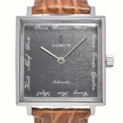 コルム CORUM ヴィンテージ アドミラルズカップ スクエア グレー 自動巻き メンズ 良品 腕時計 Y#146283のサムネイル