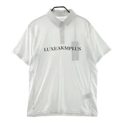 サイズ：XL LUXEAKMPLUS リュクスエイケイエムプラス  半袖ポロシャツ  ホワイト系 [240101654843] ゴルフウェア メンズ ストストのサムネイル
