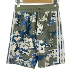 adidas アディダス カモフラ柄ショートパンツ sizeD/カーキ系
