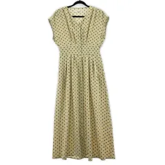 URBAN RESEARCH Sonny Label アーバンリサーチサニーレーベル ペチコート付 ドット柄 フレアワンピース sizeFREE/ベージュのサムネイル