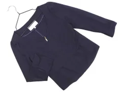 PROPORTION プロポーション ボディドレッシング ジップアップ ノーカラー ジャケット size2/紺 ■◇ レディースのサムネイル