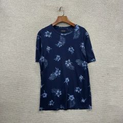 極限定 ZARA Tシャツ クルーネック アイスフラワーアート 総柄 XL 