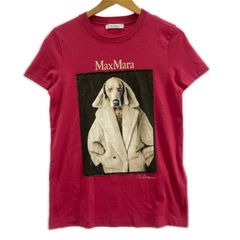 マックスマーラ　ワイマラーTシャツレッドSタキマキ マックスマーラ ワイマラーTシャツレッドSタキマキ - メルカリ