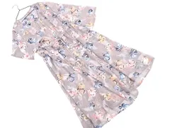 RADIATE ラディエイト 花柄 シアー シャツ ワンピース size38/グレー ■◇ レディース