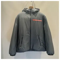 【美品】PRADA SPORT プラダ スポーツ 21AW  パデットダブルジップアップジャケット ブラック Lのサムネイル