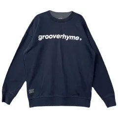 GROOVE RHYME(グルーヴライム) プリンティング ネイビー スウェット Sのサムネイル