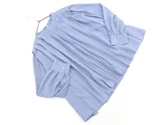 anatelier アナトリエ プリーツ 長袖 プルオーバー ブラウス シャツ size38/ブルー ■◇ レディースのサムネイル