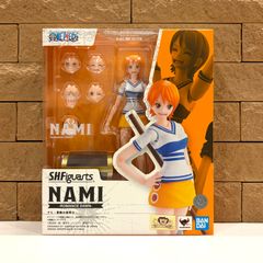 신품 미개봉 TAMASHII NATIONS SH 피규어츠 ONE PIECE 나미 - 모험의 새벽 - 약 140mm 도장이 끝난 가동 피규어
