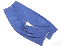 w closet ダブルクローゼット カットオフ バレル デニムパンツ sizeF/紺 ■■ レディースのサムネイル