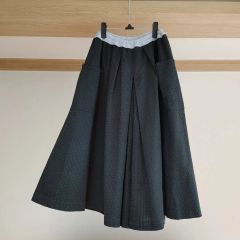 フランスヴィンテージ エプロン ブラックストライプ フレンチワーク