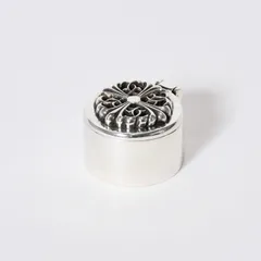 CHROME HEARTS クロムハーツ CANDLE HOLDER OVAL CROSS オーバルクロス キャンドルホルダー 重量約162.18g シルバ−925 美品 中古 4b013088のサムネイル