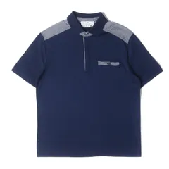 Salvatore Ferragamo サルヴァトーレ フェラガモ ポロシャツ ネイビー 紺 サイズ:S | ショルダー ボーダー ポケット ポロシャツ | トップス イタリア製【メンズ】【中古】のサムネイル