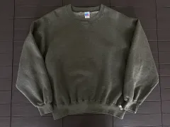 (L) 90s ヴィンテージ ラッセル スウェットシャツ カーキグレー