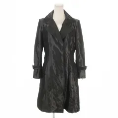 ボディドレッシングデラックス BODY DRESSING Deluxe トレンチコート ツヤ感 ベルト付き 38 黒 ブラック 038-152386 /AH9 ■GY42のサムネイル