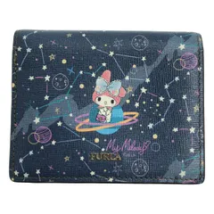 FURLA フルラ HELLO KITTY AND MY MELODY マイメロディ コラボ ウォレット 財布  ネイビーのサムネイル
