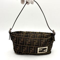 FENDI フェンディ FF金具 ズッカ柄 アクセサリーポーチ ハンドバッグ