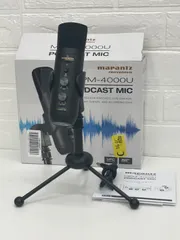 【美品】Marantz MPM-4000U PODCAST MIC コンデンサーマイク＋マイクスタンド No.52724のサムネイル