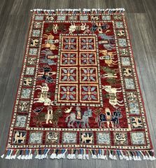 年代織り物 マーシュアラブの刺繍布ヴィンテージ 手織りキリム