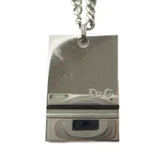 ディー&ジー ドルガバ ドルチェ&ガッバーナ D&G ネックレス アクセサリー ペンダント プレート ロゴ シルバー色 ■GY11 /MQのサムネイル