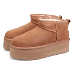 UGG アグ プラットフォーム ムートンブーツ クラシック ウルトラ ミニ レディース 厚底 1135092、CHESTNUTのサムネイル