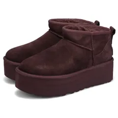 UGG アグ プラットフォーム ムートンブーツ クラシック ウルトラ ミニ レディース 厚底 1135092、BURNT CEDARのサムネイル