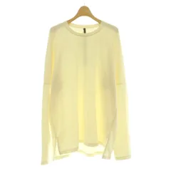 カズユキ クマガイ アタッチメント KAZUYUKI KUMAGAI ATTACHMENT Tシャツ 長袖 クルーネック ワンカラー 無地 3 アイボリー /BBのサムネイル