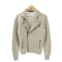 ラルフローレン RALPH LAUREN ライダースニットジャケット ジップアップ S グレー /HK ■OSのサムネイル