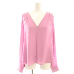 ビーシービージーマックスアズリア BCBGMAXAZRIA ブラウス プルオーバー ビジュー Vネック XS ピンク /DF ■GY57のサムネイル