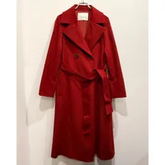 カシミヤ100% ANAYI アナイ Manifattura Tessile Risaliti社生地 ベルト付き ダブル ロングコート 36【送料込み】のサムネイル