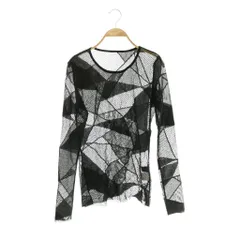 リミフゥ LIMI feu 25SS GEOMETRIC NET SLIM LONG SLEEVE T-SHIRT Tシャツ カットソー 長袖 2 ブラック /HK ■OS ■SHのサムネイル