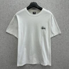 美品【stussy】USA製 80s 復刻 スカル プリント Tシャツ 白 - メルカリ