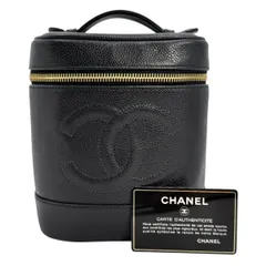 CHANEL シャネル バニティバッグ ハンドバッグ キャビアスキン ブラック A01998のサムネイル
